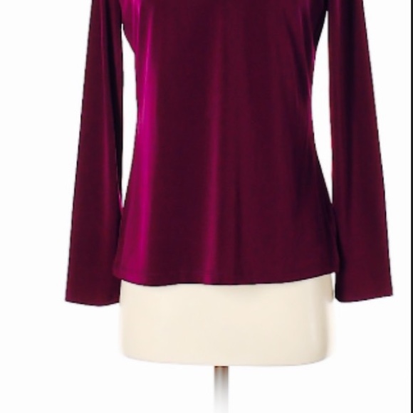✅🌹Liz Claiborne Purple Career top. - Picture 5 of 5